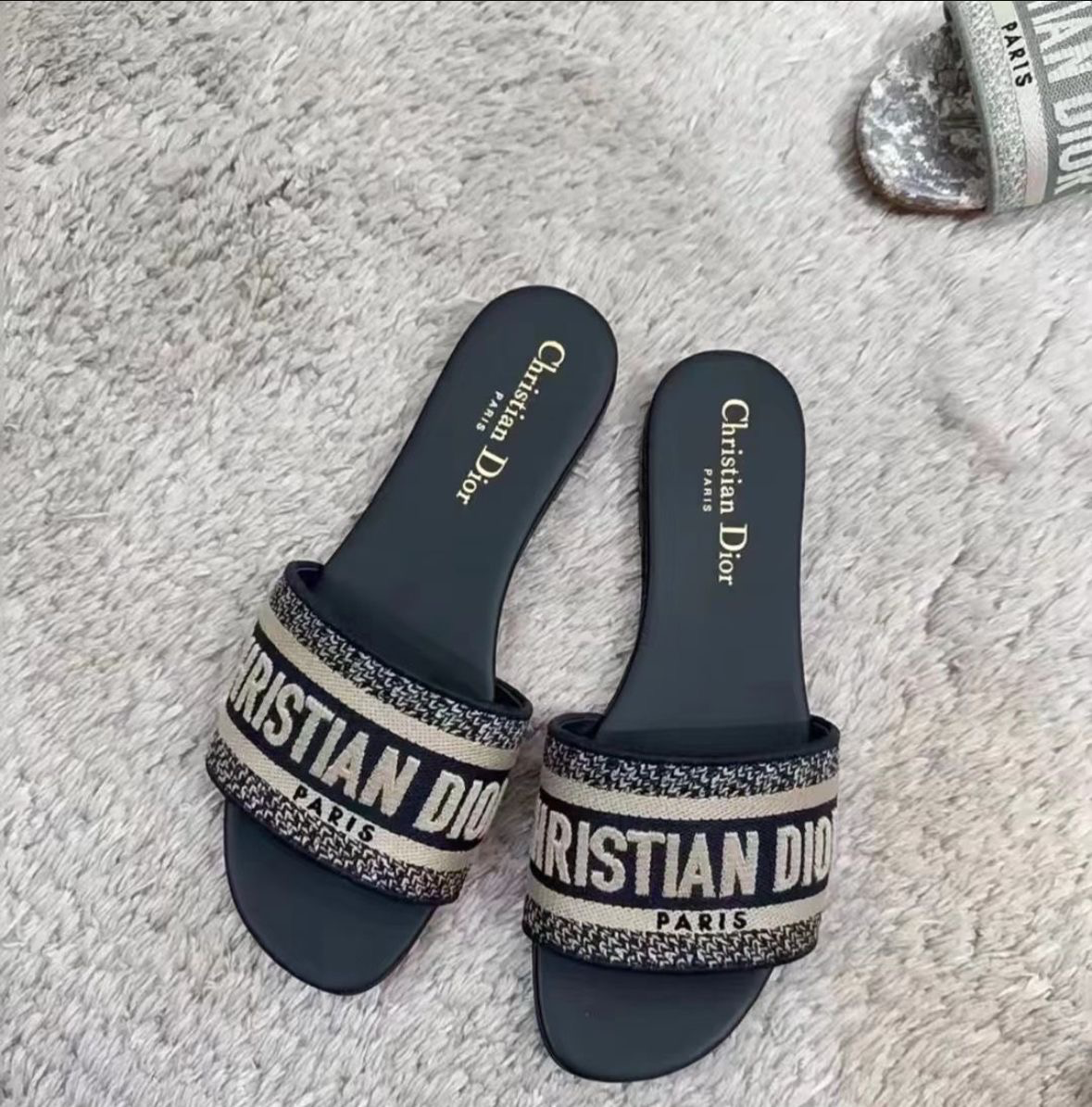 Logo-Strap Slide Sandals — Premium Finish